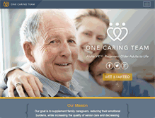 Tablet Screenshot of onecaringteam.com